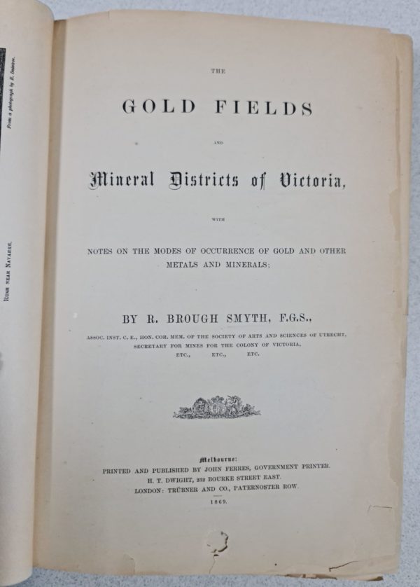 R. Brough Smyth - The Gold Fields and Mineral Districts of Victoria (1869) - Image 9